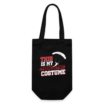 This Is My Parachutist Costume - Gift Bag for Bottles - black - Front