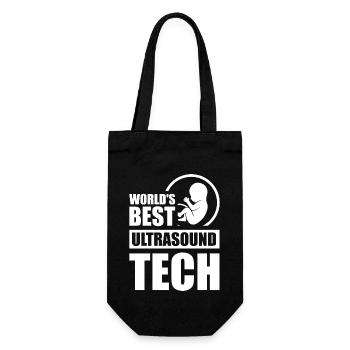Die weltweit beste Ultraschalltechnologie - Geschenkbeutel für Flaschen - Schwarz - Vorne