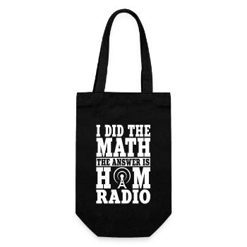 Funny amateur radio shirt - Gift Bag for Bottles - black - Front