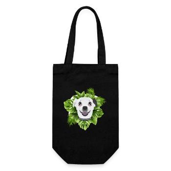 Tropical Chihuahua - Gift Bag for Bottles - black - Front