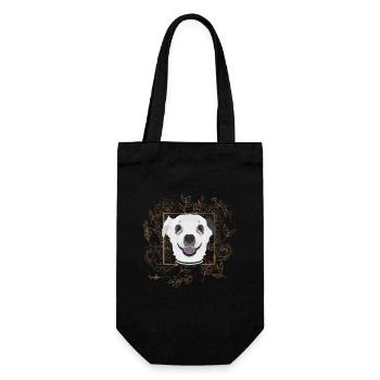 Golden Dog Chihuahua - Gift Bag for Bottles - black - Front