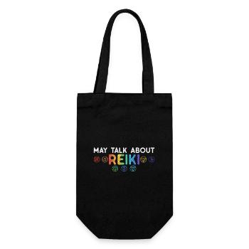 Reiki Ppraktiker Und Ganzheitliches Reiki - Geschenkbeutel für Flaschen - Schwarz - Vorne