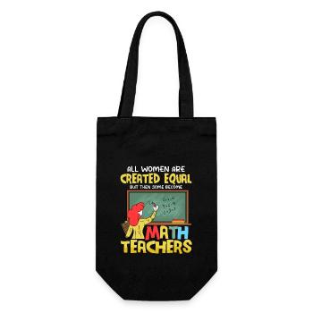 Some Become Math Teachers Education School - Gift Bag for Bottles - black - Front