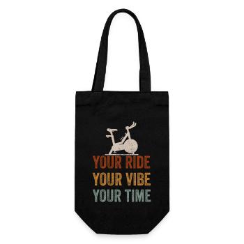Your Ride Your Vibe Your Time Motivational Gym - Gift Bag for Bottles - black - Front