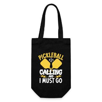 Pickleball Player Pickleball Paddle Pickleball - Geschenkbeutel für Flaschen - Schwarz - Vorne