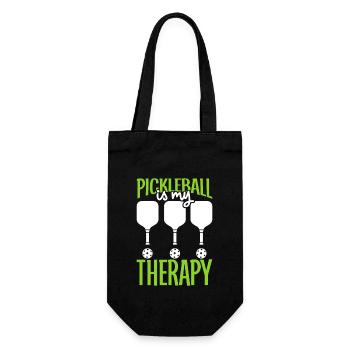 Pickleball Player Pickleball Paddle Pickleball - Gift Bag for Bottles - black - Front