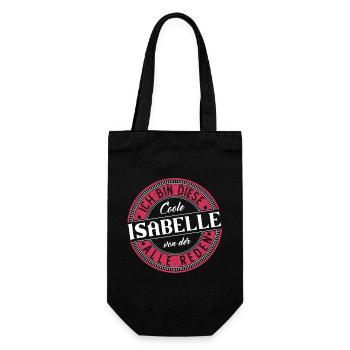 Isabelle Geschenkidee Geschenk Geburtstag - Geschenkbeutel für Flaschen - Schwarz - Vorne