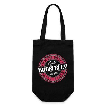 Kimberley Geschenkidee Geschenk Geburtstag - Geschenkbeutel für Flaschen - Schwarz - Vorne