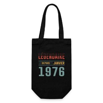 Légendaire Depuis Janvier 1976 Anniversaire - Sac à bouteille - noir - Devant