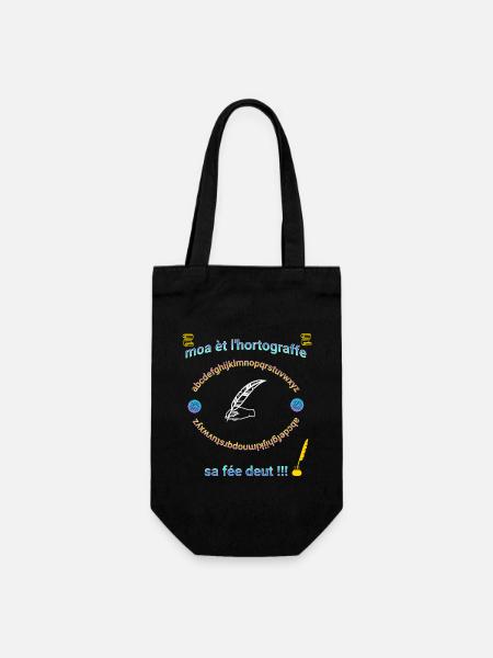 moa èt l hortograffe 2 - Sac à bouteille - noir