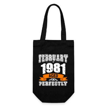 Cadeau d'anniversaire vintage de janvier 1981 - Sac à bouteille - noir - Devant