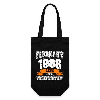Cadeau d'anniversaire vintage de janvier 1988 - Sac à bouteille - noir - Devant