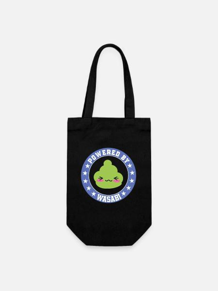 Powered by wasabi - Gift Bag for Bottles - black