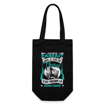 Je Suis Un Chasseur Sanglier Chasse - Sac à bouteille - noir - Devant