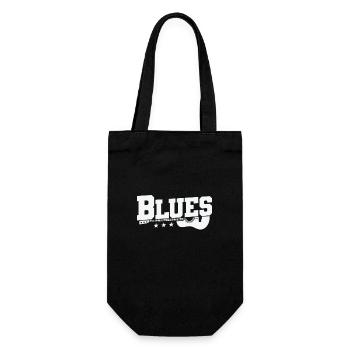Blues avec trompette de musique de guitare - Sac à bouteille - noir - Devant