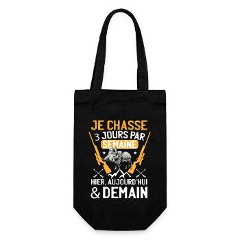 Je Chasse 3 Jours Par Semaine - Sac à bouteille - noir - Devant