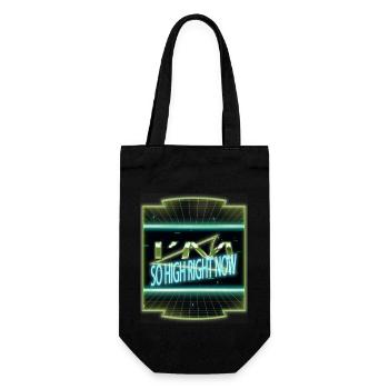 night sky astronomy awesome happy sayings humor - Geschenkbeutel für Flaschen - Schwarz - Vorne