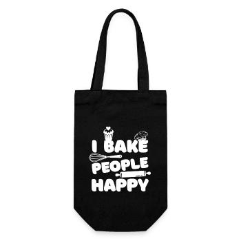 Pastry Baking Baker Bakery Pastry Maker - Gift Bag for Bottles - black - Front
