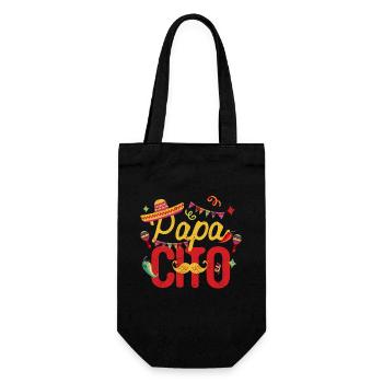 Papacito Familie Cinco De Mayo Passendes Paar - Geschenkbeutel für Flaschen - Schwarz - Vorne
