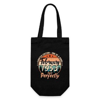 Février 1953 anniversaire 1953 légendes Février - Sac à bouteille - noir - Devant