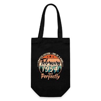 Février 1954 anniversaire 1954 légendes Février - Sac à bouteille - noir - Devant