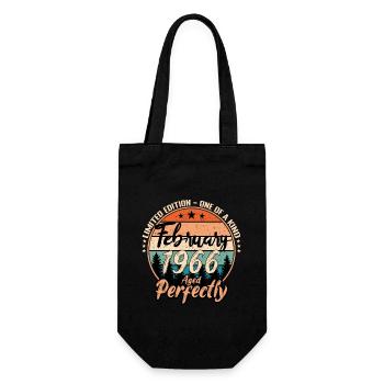Février 1966 anniversaire 1966 légendes Février - Sac à bouteille - noir - Devant
