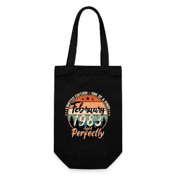 Février 1983 anniversaire 1983 légendes Février - Sac à bouteille - noir - Devant