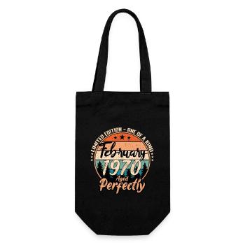 Février 1970 anniversaire 1970 légendes Février - Sac à bouteille - noir - Devant