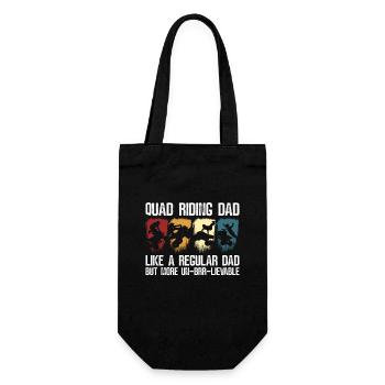 Quad Quadfahrer - Geschenkbeutel für Flaschen - Schwarz - Vorne