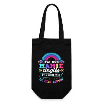 J'ai Une Mamie Cinglée Petite-Fille Enfant - Sac à bouteille - noir - Devant