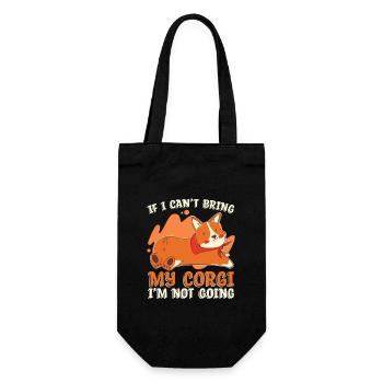 Corgi For Corgi Lovers Corgi Owner - Gift Bag for Bottles - black - Front