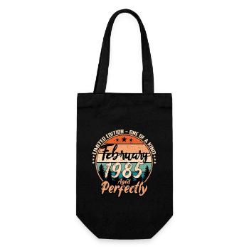 February 1985 anniversary 1985 legends February - Gift Bag for Bottles - black - Front