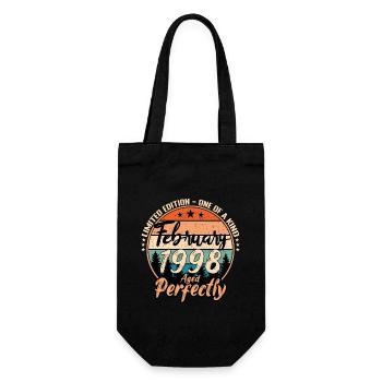 Février 1998 anniversaire 1998 légendes Février - Sac à bouteille - noir - Devant
