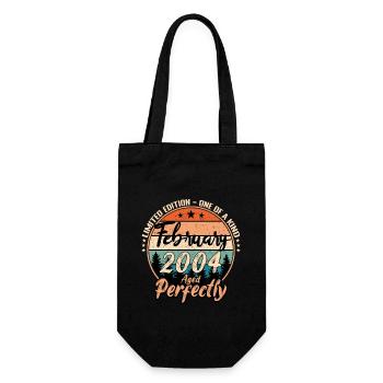 February 2004 anniversary 2004 legends February - Gift Bag for Bottles - black - Front