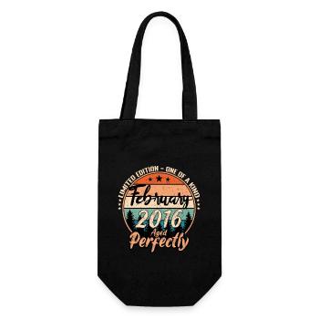 February 2016 anniversary 2016 legends February - Gift Bag for Bottles - black - Front