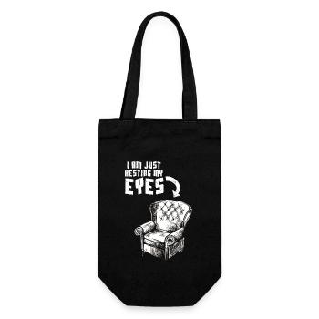 I'm Not Sleeping I'm Just Resting My Eyes - Gift Bag for Bottles - black - Front