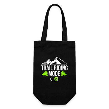 Quad Trail Reiten Quadfahrer - Geschenkbeutel für Flaschen - Schwarz - Vorne