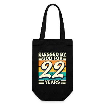 22 années de cadeaux d’anniversaire drôle de dicton - Sac à bouteille - noir - Devant