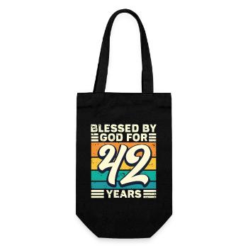 46 Geburtstag Geschenk Jahre Lustig Spruch - Geschenkbeutel für Flaschen - Schwarz - Vorne