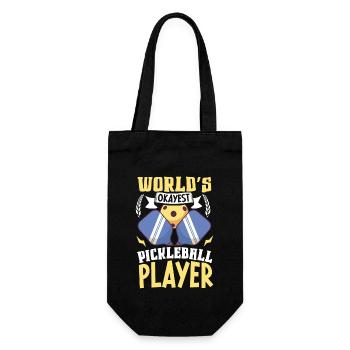 Pickleball Player Pickleball Paddle Pickleball - Gift Bag for Bottles - black - Front