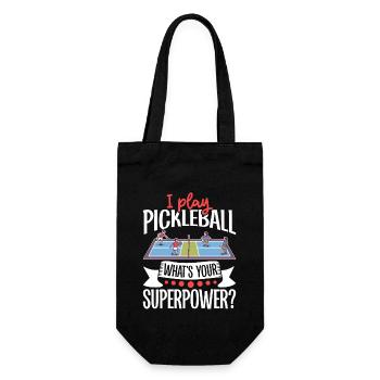 Pickleball Player Pickleball Paddle Pickleball - Gift Bag for Bottles - black - Front