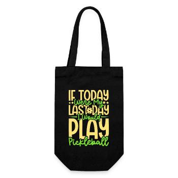 Pickleball Player Pickleball Paddle Pickleball - Geschenkbeutel für Flaschen - Schwarz - Vorne