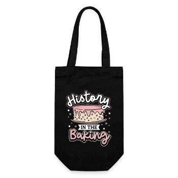 Baker Baking Cupcake Bread Cookies Kitchen Cooking - Gift Bag for Bottles - black - Front
