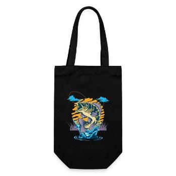 Pêche Cadeau pour Pêcheur Sport Citation Humour - Sac à bouteille - noir - Devant