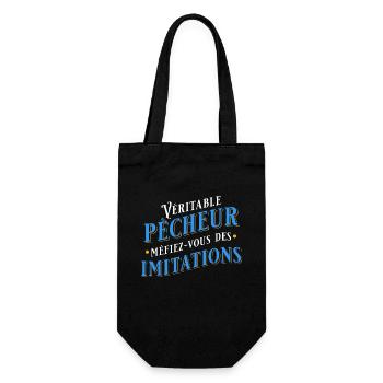 Pêche Cadeau pour Pêcheur Sport Citation Humour - Sac à bouteille - noir - Devant