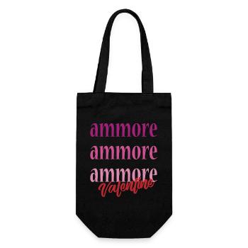 t-shirt Napoli love love Valentine's Day - Gift Bag for Bottles - black - Front