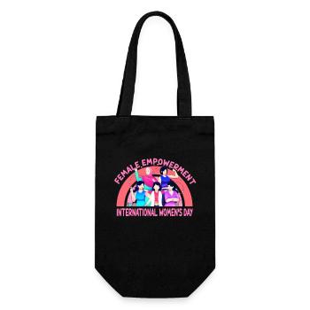 International Women's Day: Feminism Women Empowerm - Gift Bag for Bottles - black - Front