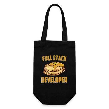 Développeur Full Stack - Programmeur informatique - Sac à bouteille - noir - Devant
