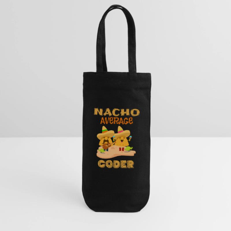 Nacho Average Coder Funny Coding Humor Joke Saying Gift Bag for Bottles