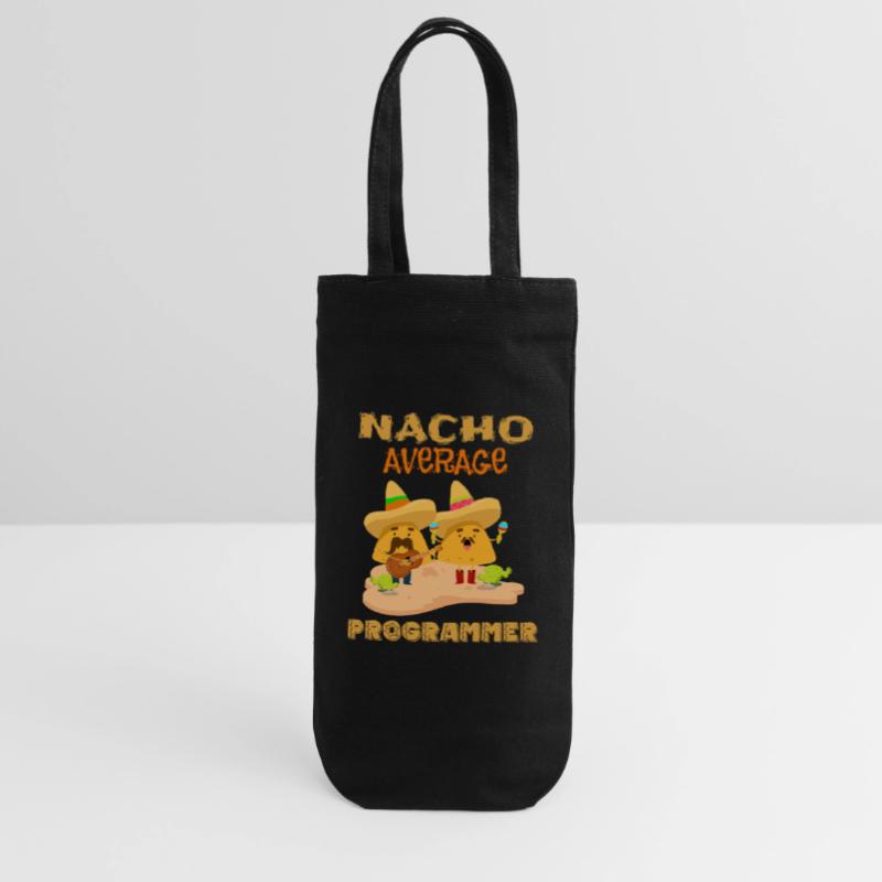 Nacho Average Coding Funny Coder Humor Joke Saying Gift Bag for Bottles